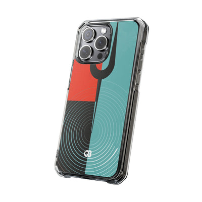 Teal Impact MagSafe Phone Case for iPhone - Sonic Static Split