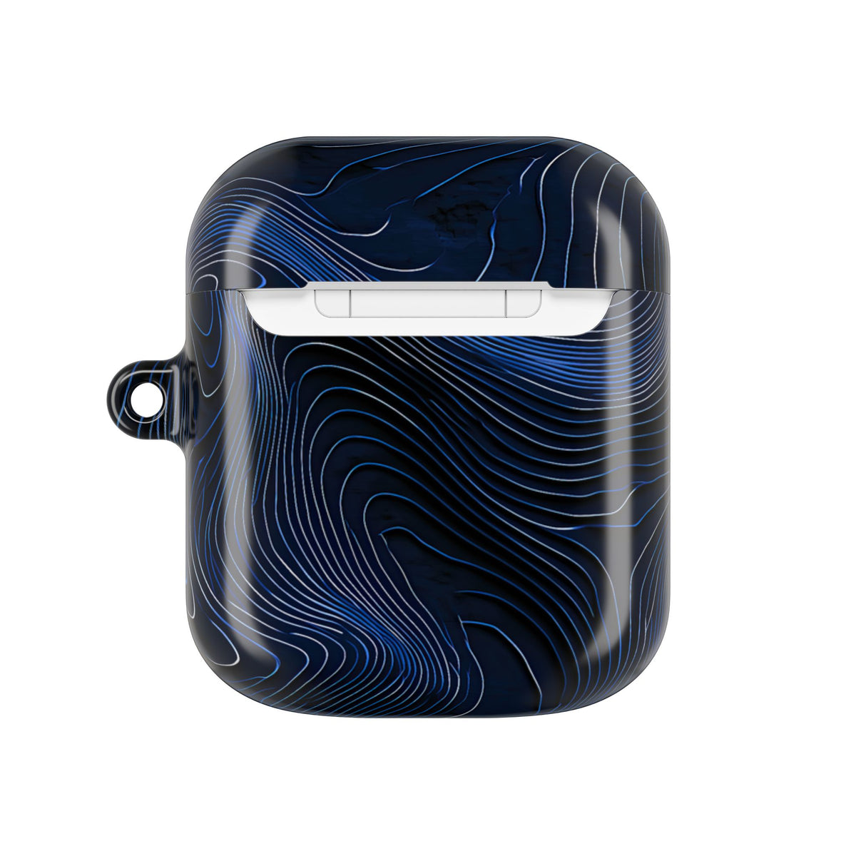 Midnight Topography · Hard Case for AirPods & AirPods Pro · Blue