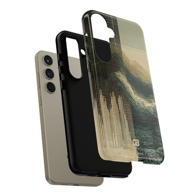Beige Tough Phone Case for Samsung - Veridian Data Ridge