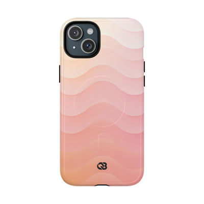 Blush Horizon Waves · Tough 2.0 Magnetic Phone Case for iPhone · Pink