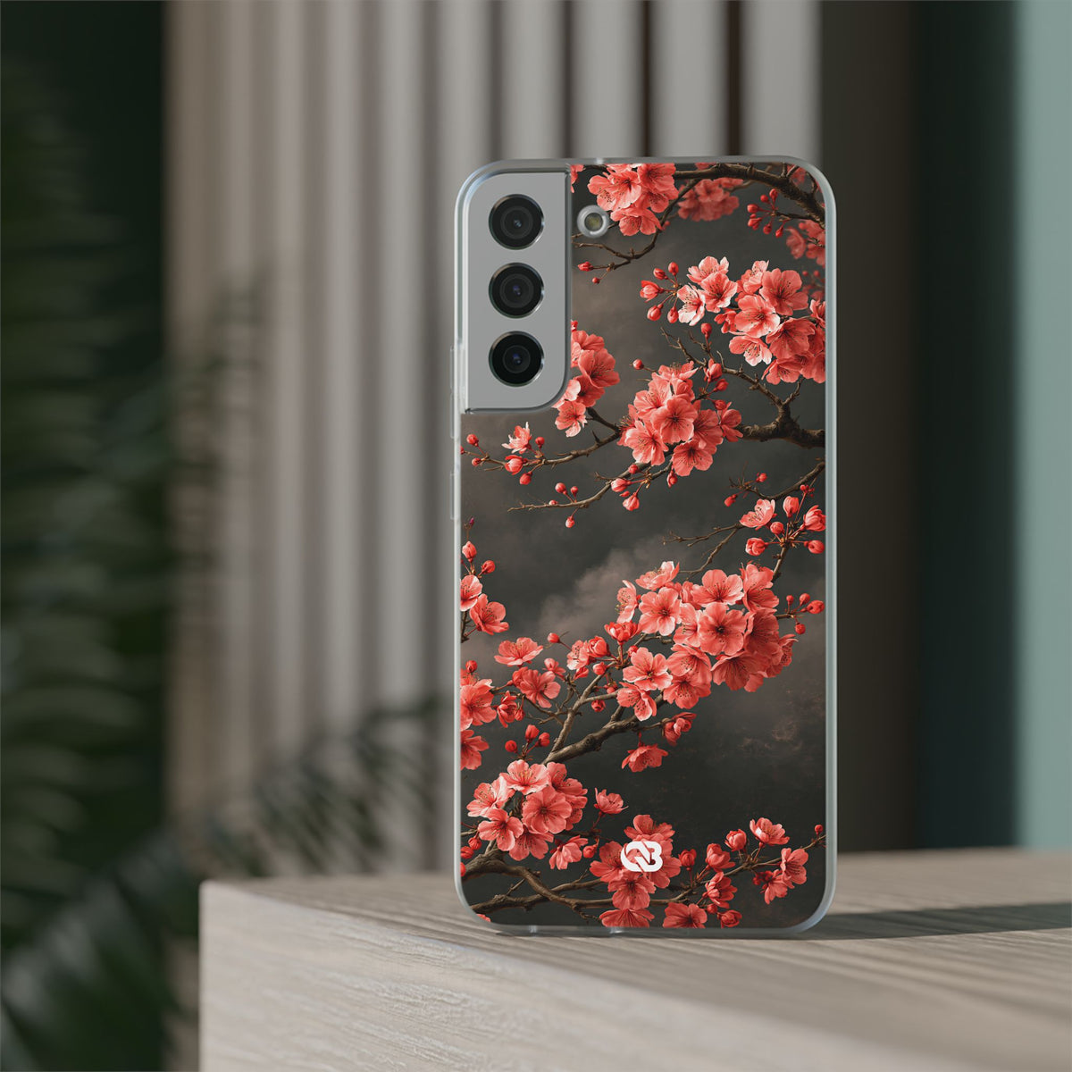 Dark Sakura Nocturne · Lite Phone Case for Samsung · Black