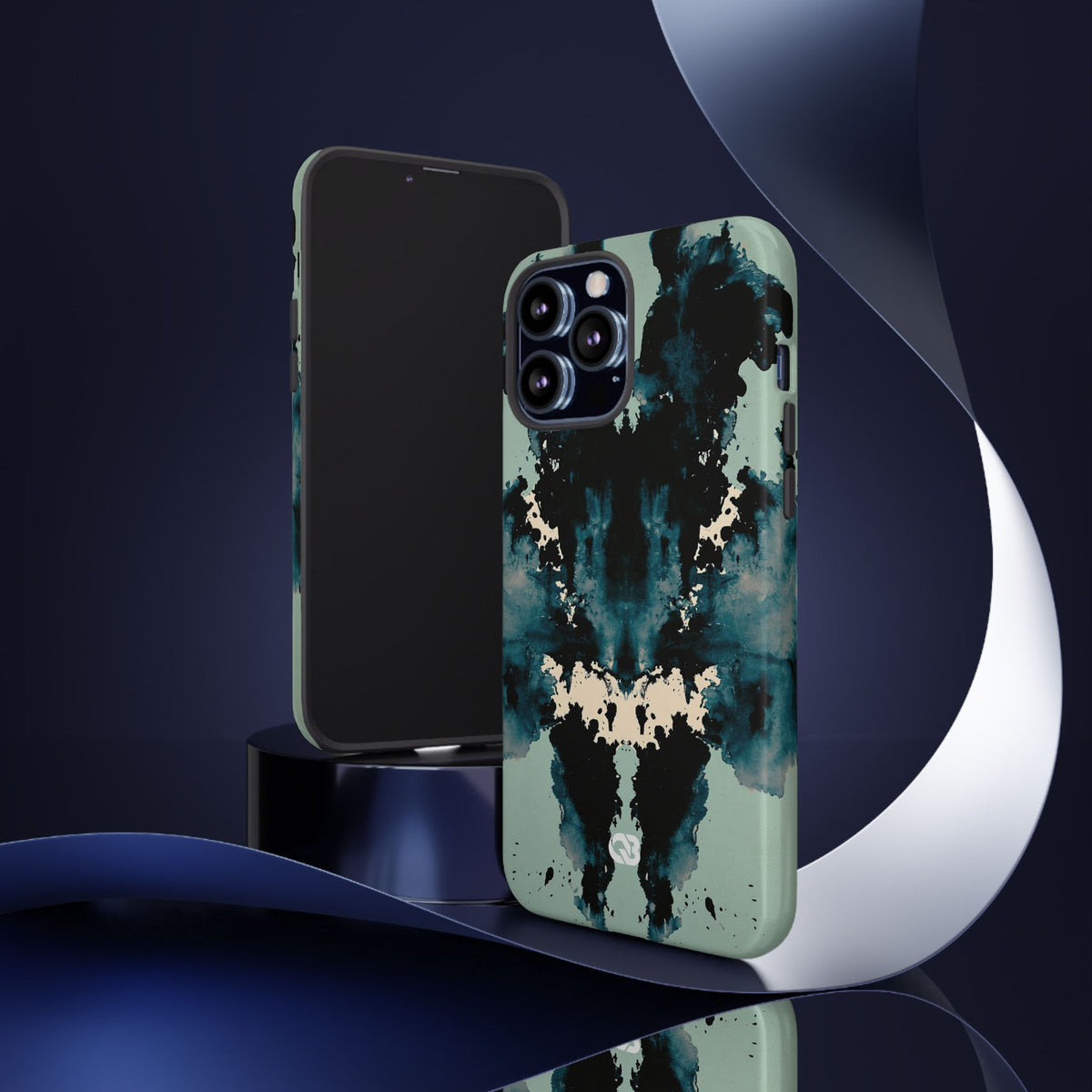 Rorschach Ink Void · Tough Phone Case for iPhone · Black