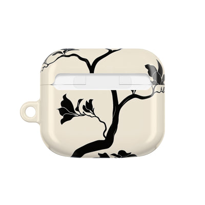 Ebony Magnolia · Hard Case for AirPods & AirPods Pro · Beige