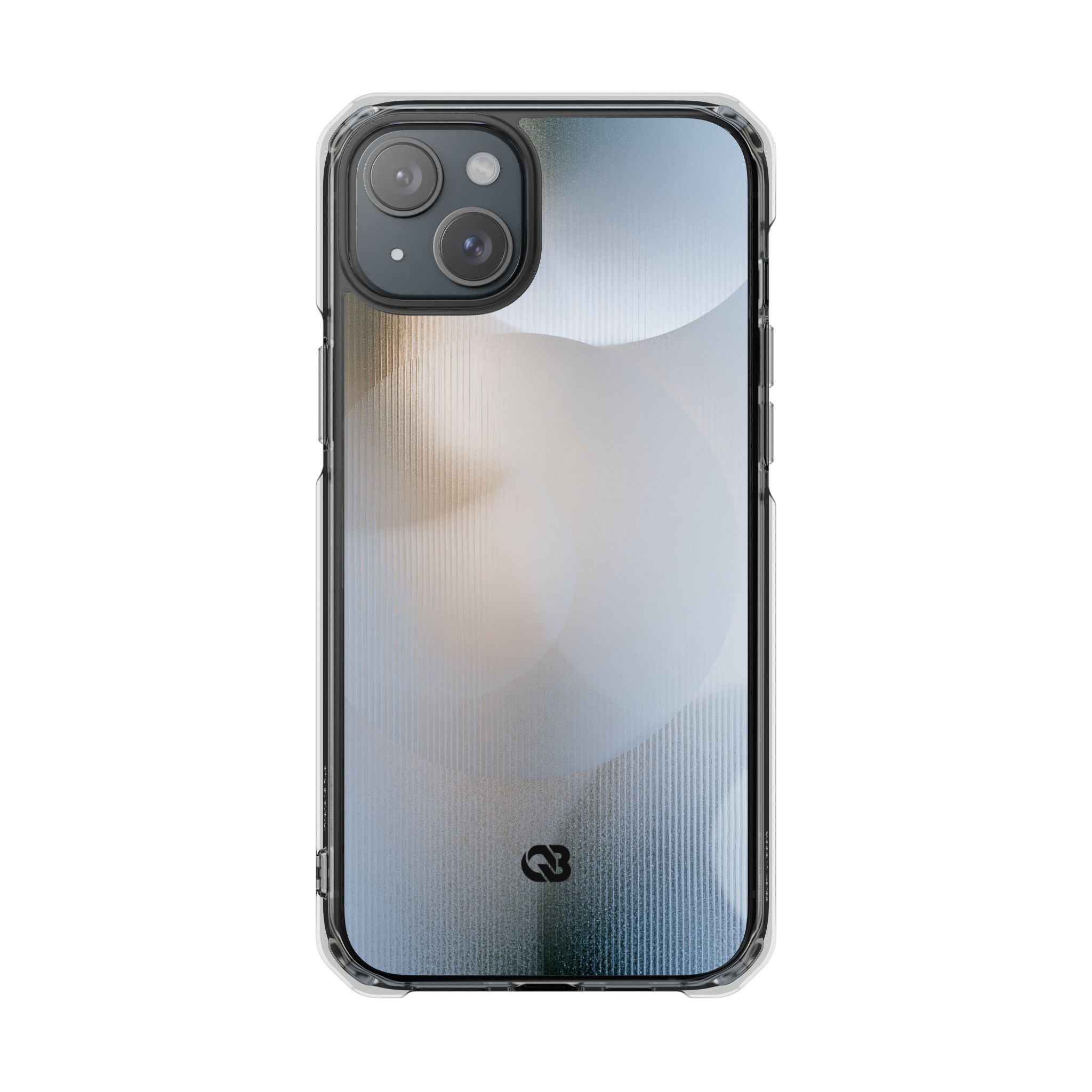 White Impact MagSafe Phone Case for iPhone - Frosted Ribbed Sphere