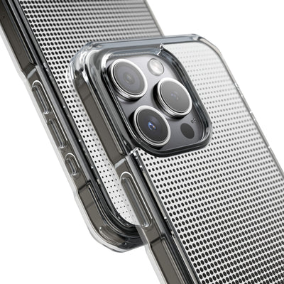 Black Impact MagSafe Phone Case for iPhone - Obsidian Halftone Flux