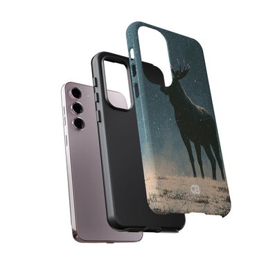 Nordic Boreal Moose · Tough Phone Case for Samsung · Blue
