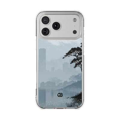 Grey Impact MagSafe Phone Case for iPhone - Steel Slate Zen