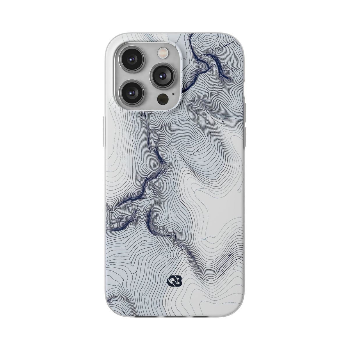 Nordic Ridge Contour · Lite Phone Case for iPhone ·  White