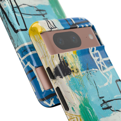 Azure Urban Scribble · Tough Phone Case for Google Pixel