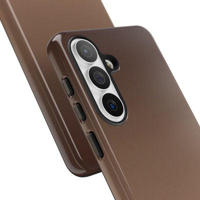 Brown Tough Phone Case for Samsung - Smoked Caramel Fade