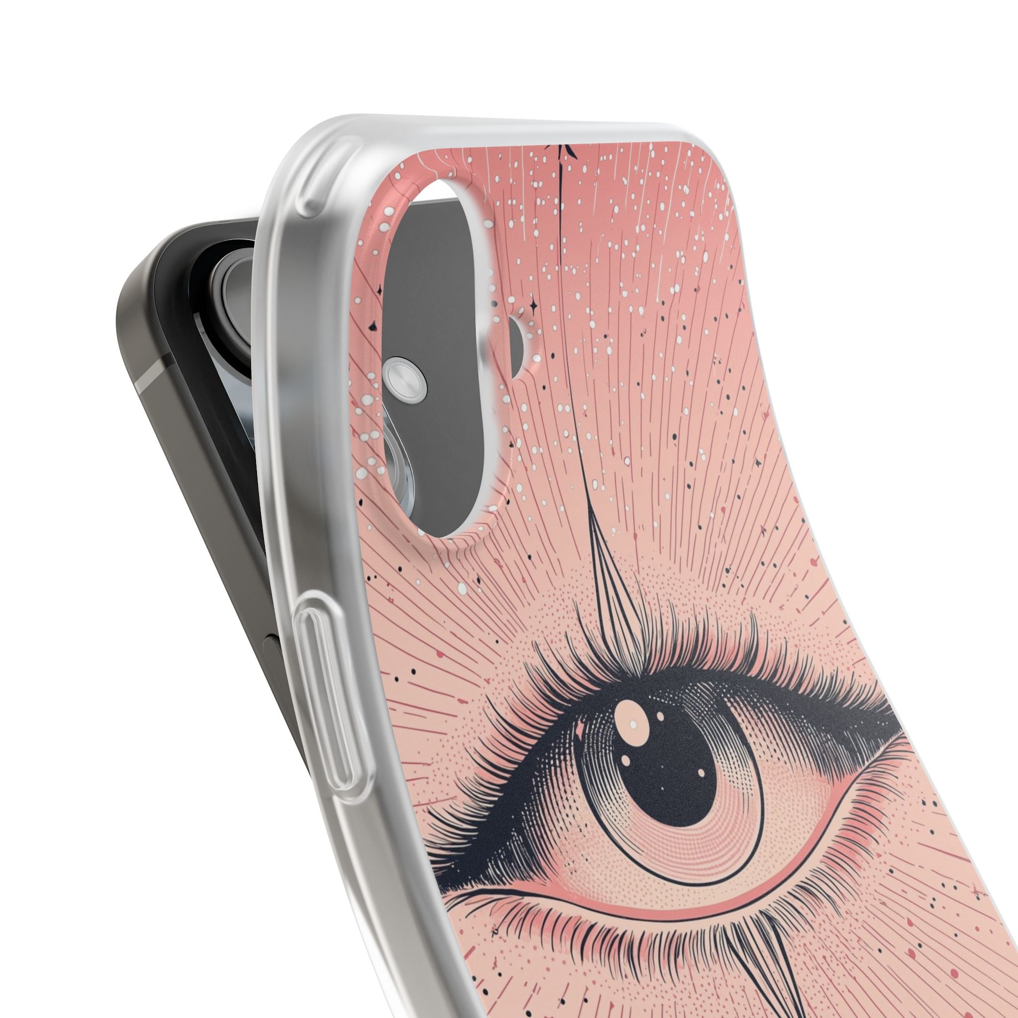 Obsidian Cosmic Gaze · Soft Phone Case for iPhone