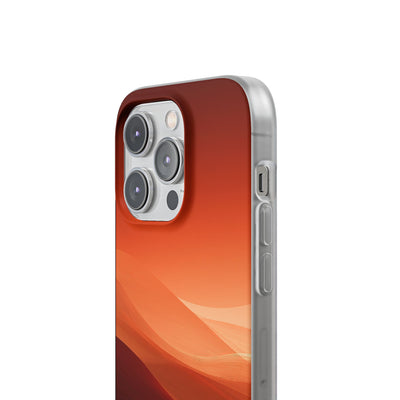 Orange Lite Phone Case for iPhone - Crimson Dune Gradient
