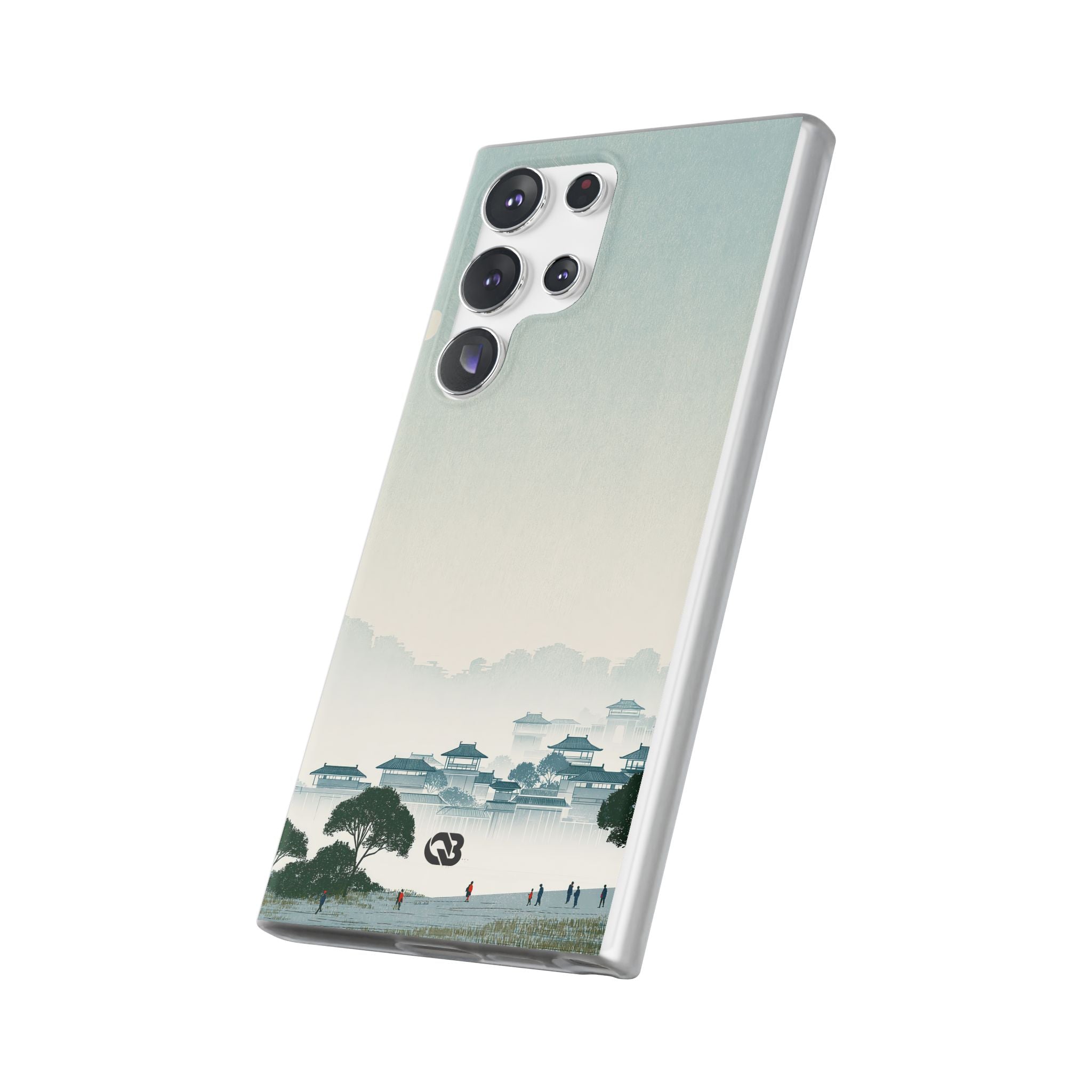 Blue Lite Phone Case for Samsung - Mist Valley Pagoda