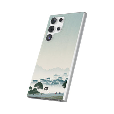 Blue Lite Phone Case for Samsung - Mist Valley Pagoda