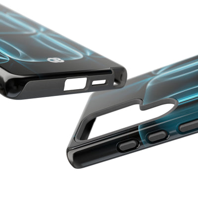 Translucent Cyber Grid · Tough Phone Case for Samsung · Teal