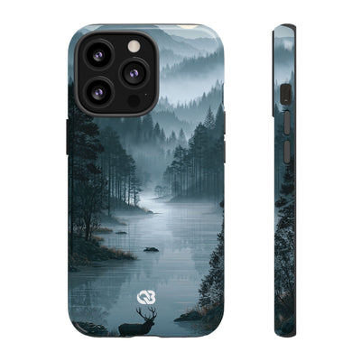 Silent Nordic Fjord · Tough Phone Case for iPhone · Blue