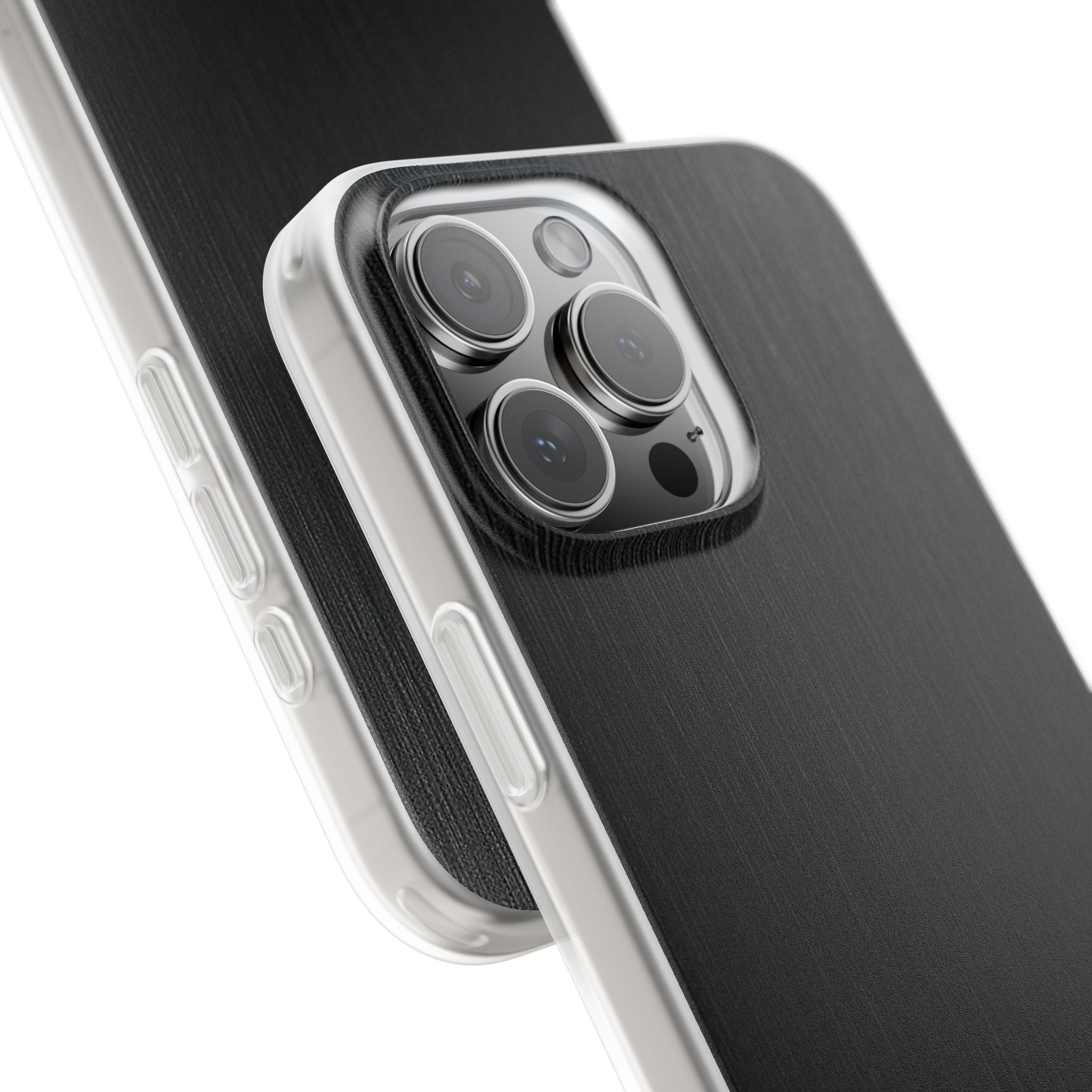 Black Lite Phone Case for iPhone - Brushed Obsidian Slate