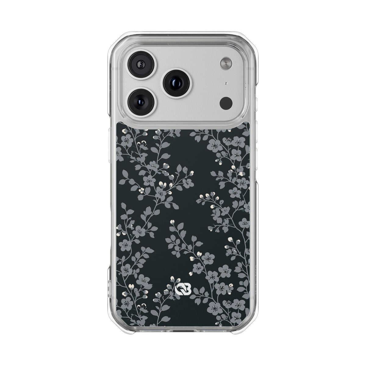 Nocturne Blossom Branch · Clear Impact Magnetic Phone Case for iPhone ·  Black