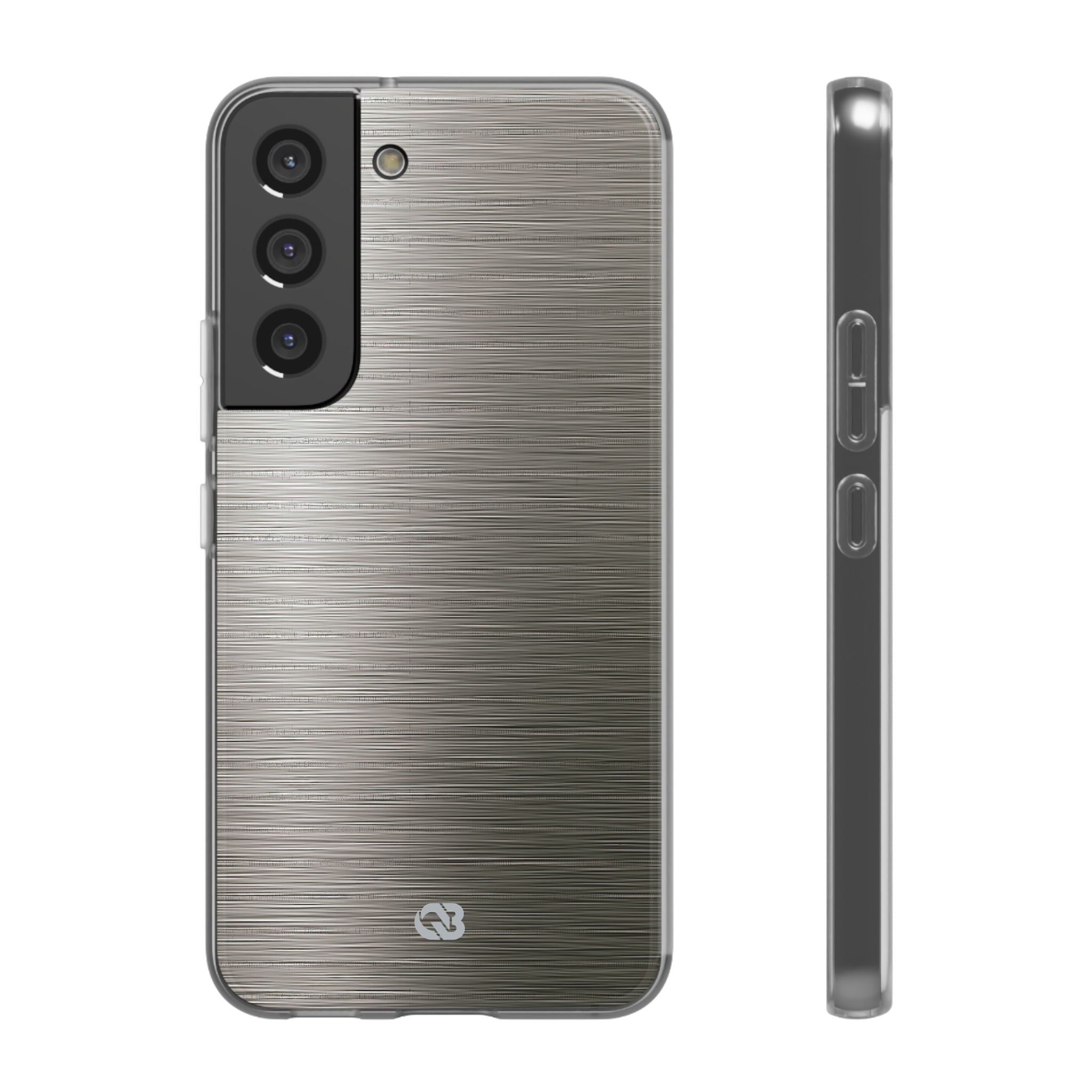 Grey Lite Phone Case for Samsung - Brushed Industrial Steel