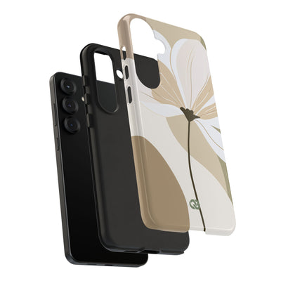 Beige Tough Phone Case for Samsung - Sage Linen Magnolia