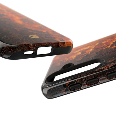Orange Tough Phone Case for Samsung - Oxidized Iron Crust