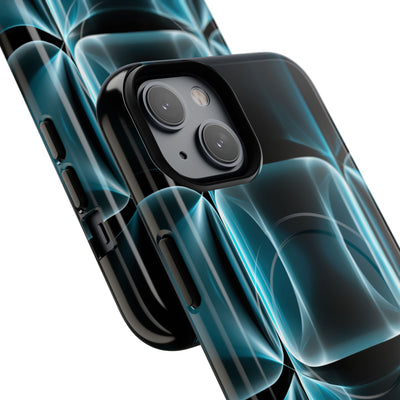 Cyan Core Matrix · Tough 2.0 Magnetic Phone Case for iPhone · Blue