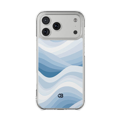 Blue Impact MagSafe Phone Case for iPhone - Glacial Indigo Flow