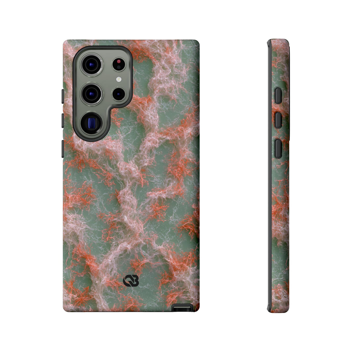 Coral Pixel Matrix · Tough Phone Case for Samsung · Green