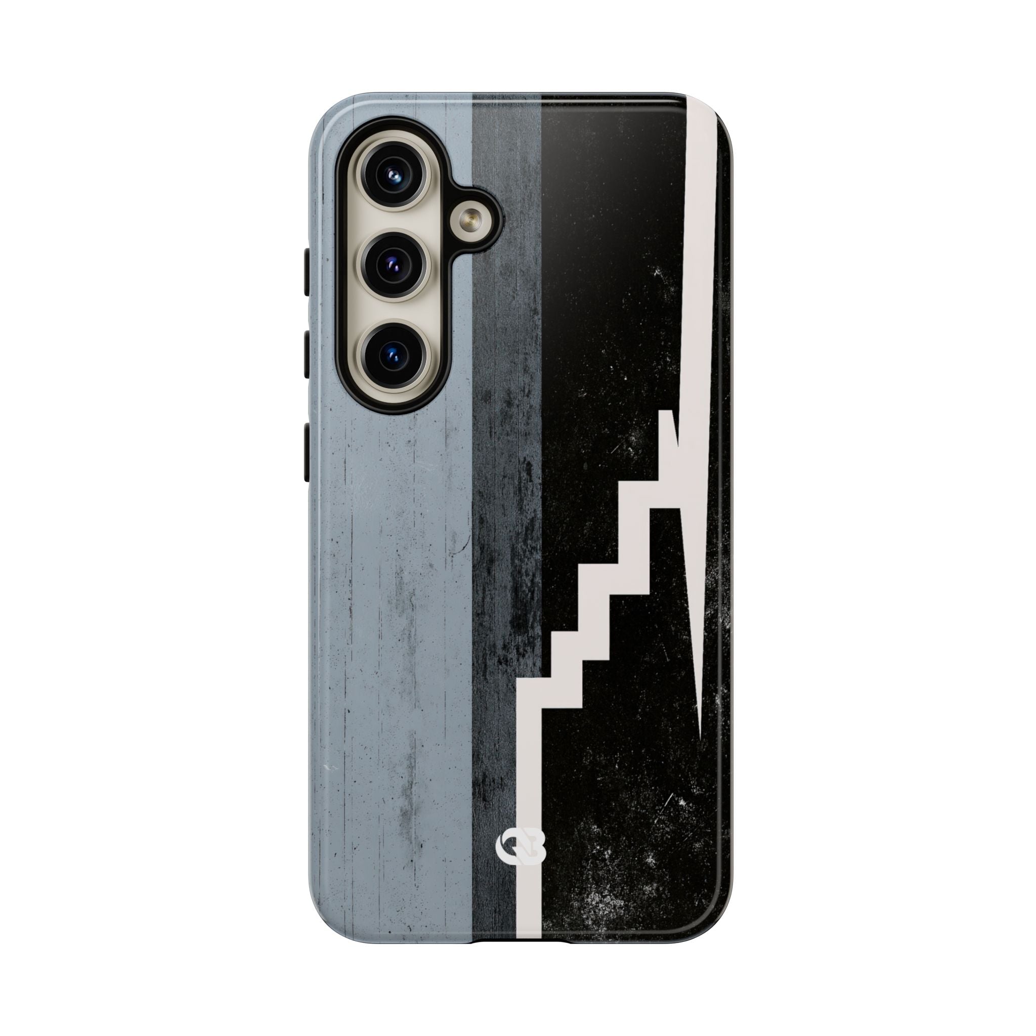 Grey Tough Phone Case for Samsung - Industrial Concrete Void