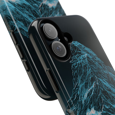 Glacial Alpine Peak · Tough Phone Case for iPhone · Blue