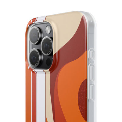 Orange Lite Phone Case for iPhone - Terracotta Metro Line