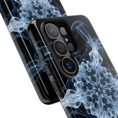 Blue Tough Phone Case for Samsung - Glacial Smoke Crown