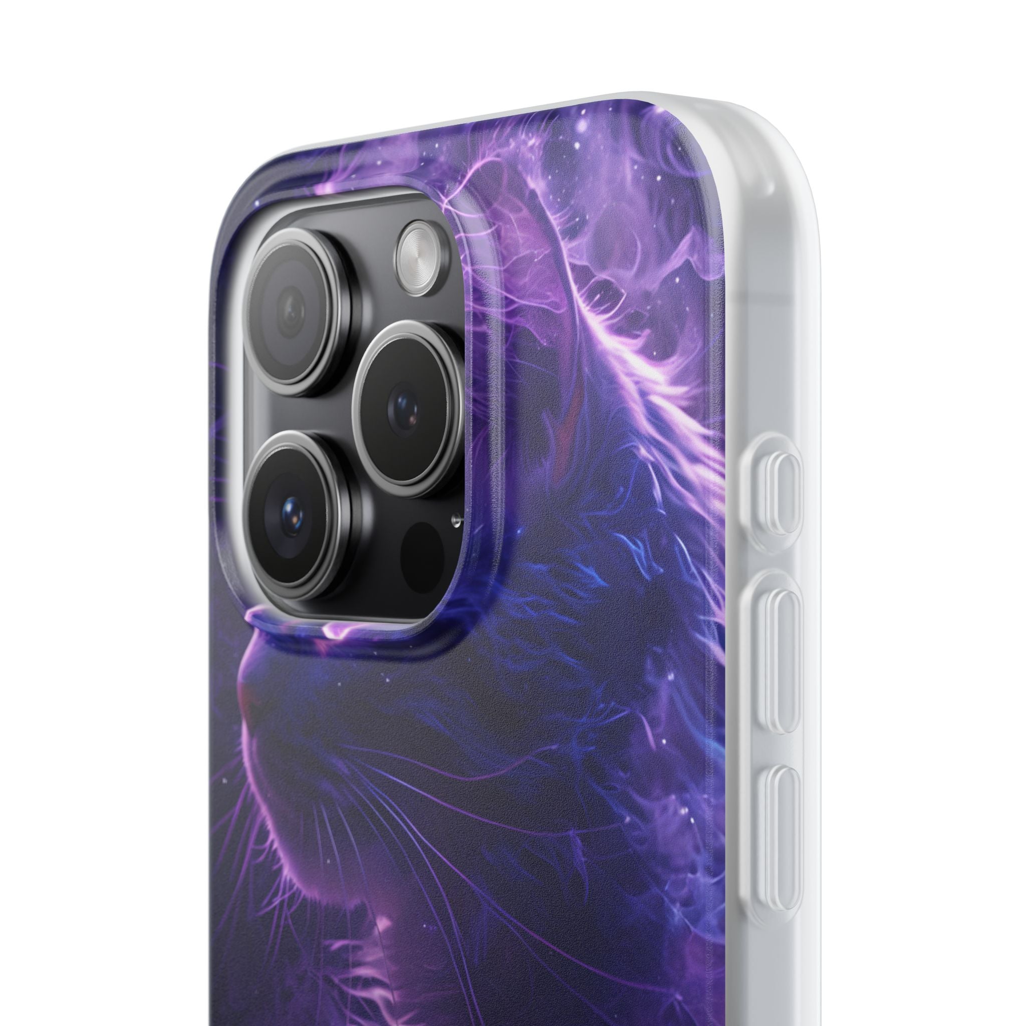 Purple Void Feline · Soft Custodia per iPhone