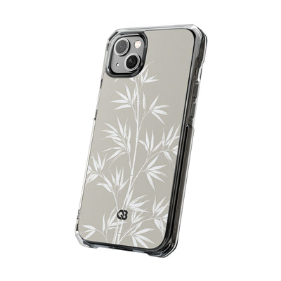 Beige Impact MagSafe Phone Case for iPhone - Sandstone Bamboo Stalks
