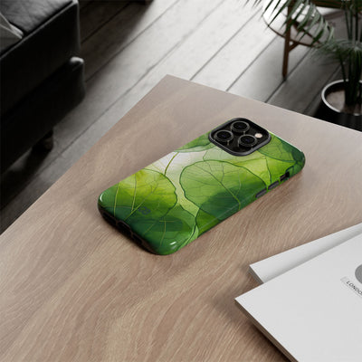 Emerald Leaf Veins · Tough Phone Case for iPhone