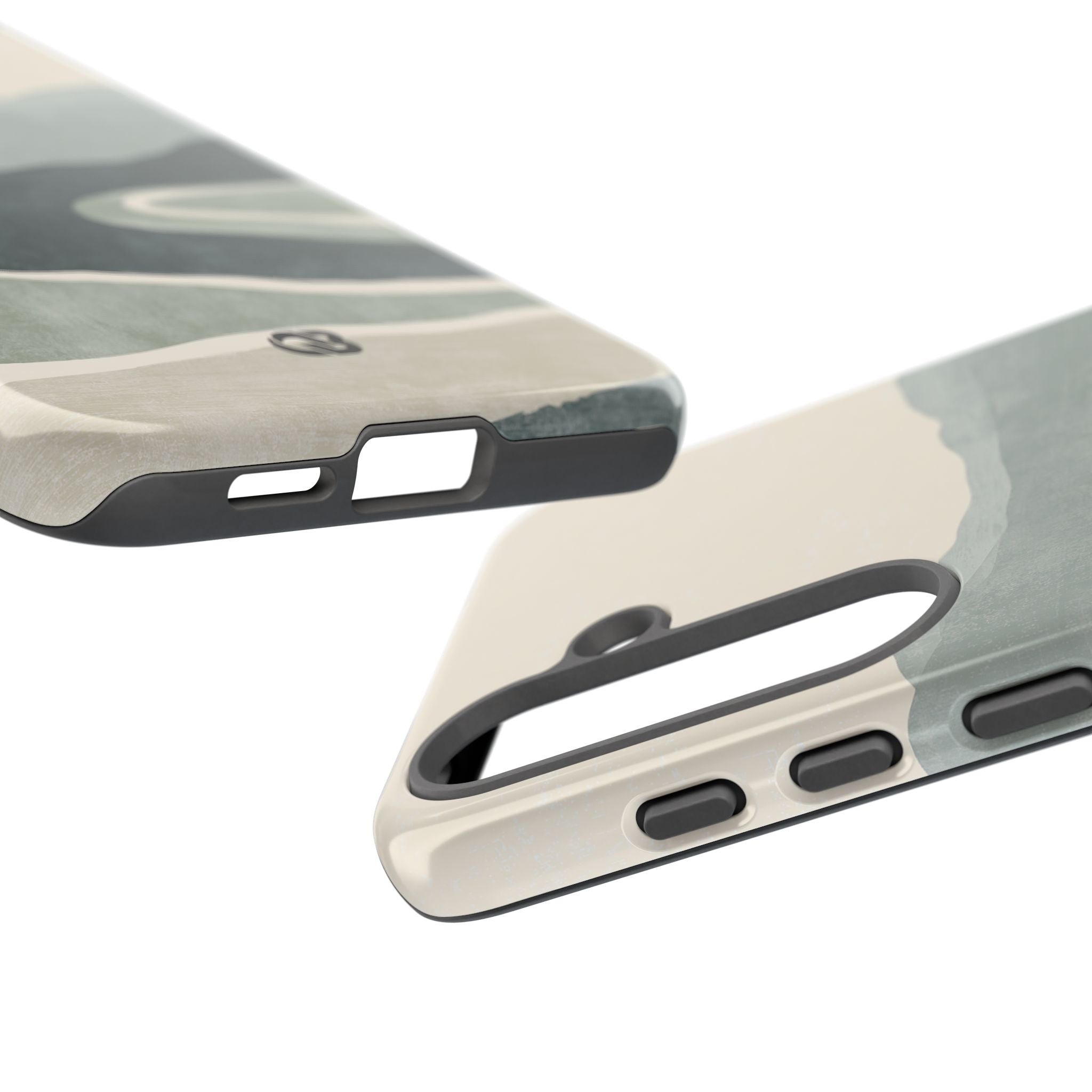 Green Tough Phone Case for Samsung - Misty Sage Valley