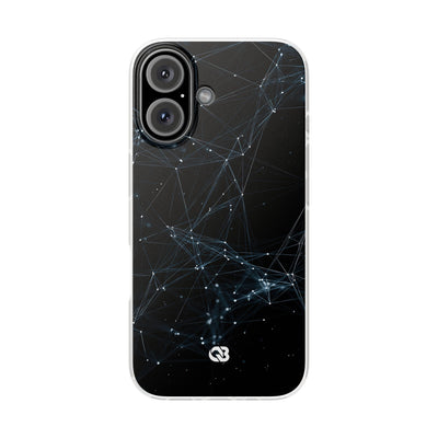 Black Lite Phone Case for iPhone - Arctic Neural Mesh