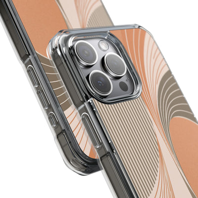 Orange Impact MagSafe Phone Case for iPhone - Desert Arc Horizon