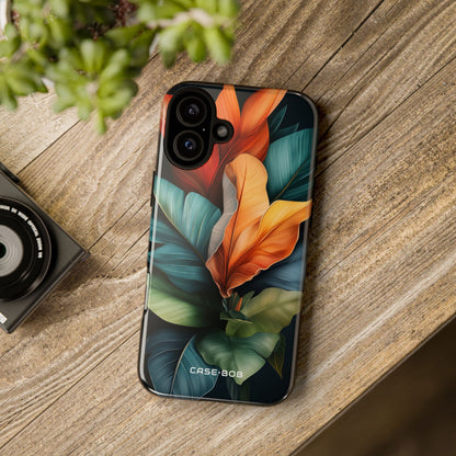 Tropical Veinburst iPhone 16 Plus Case - Tough