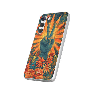 Radiant Peace Bloom · Soft Phone Case for Samsung