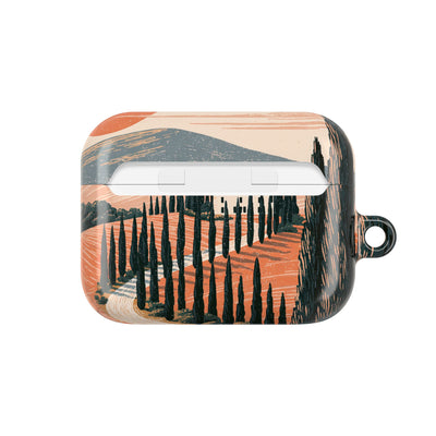 Tuscan Cypress Horizon · Hard Case for AirPods & AirPods Pro · Orange