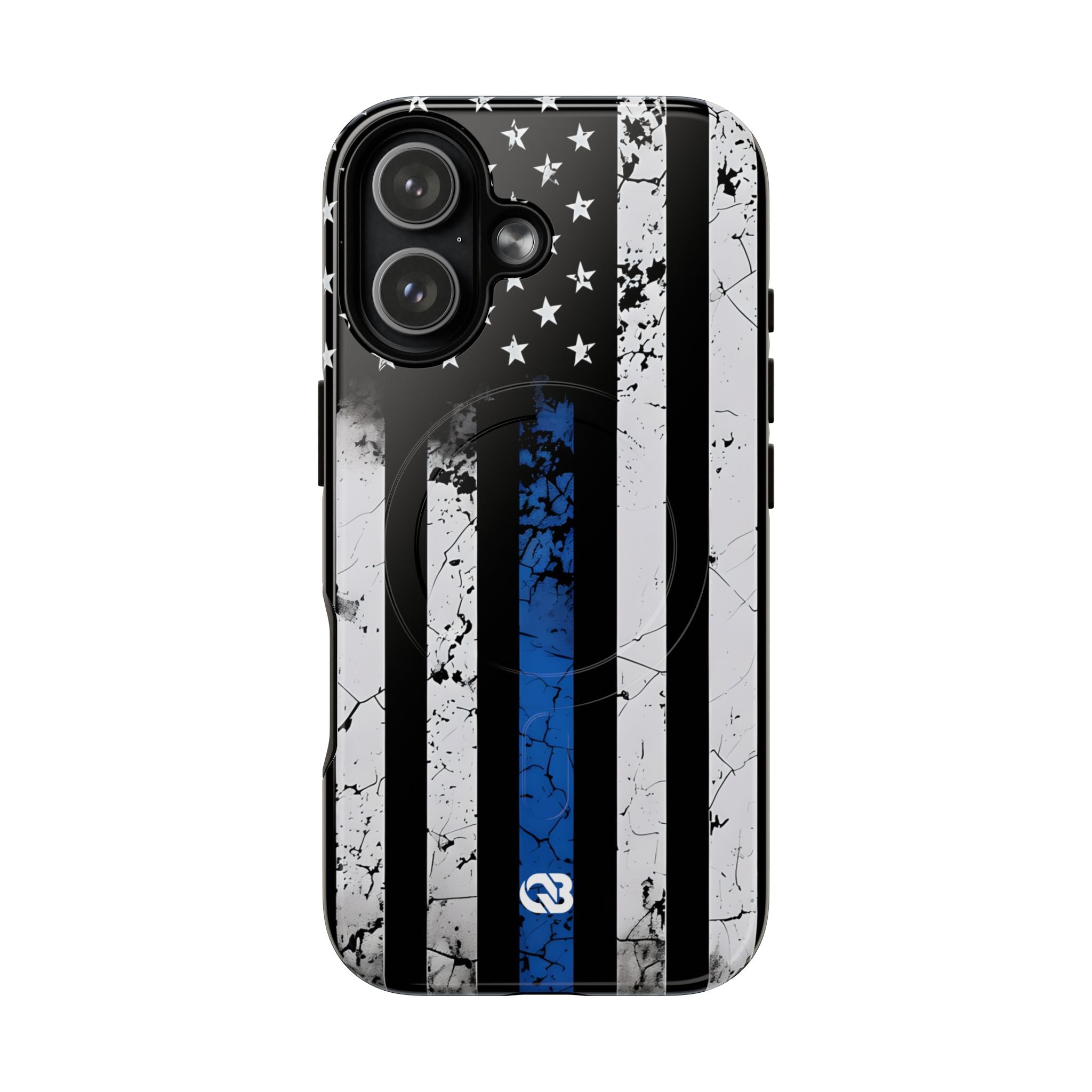 Gritty Cobalt Flag · Tough+ Phone Case for iPhone · Magsafe