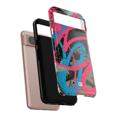 Cyber Splatter Flow · Tough Phone Case for Pixel ·  Pink