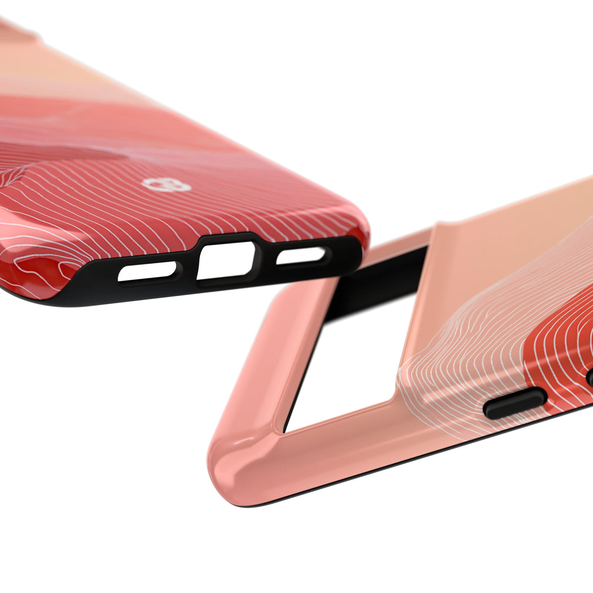 Coral Ridge Contours · Tough Phone Case for Pixel ·  Red