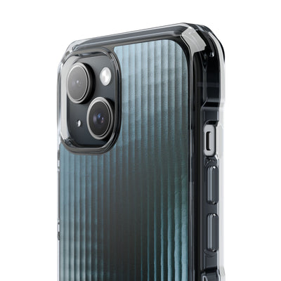 Blue Impact MagSafe Phone Case for iPhone - Glacial Reeded Glass