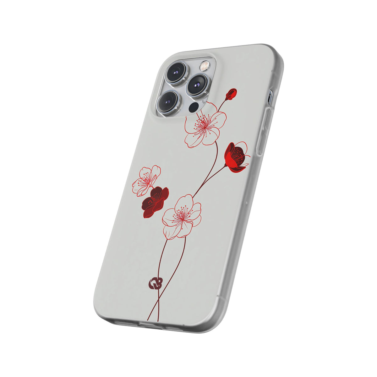 Crimson Sakura Blossom · Lite Phone Case for iPhone ·  Red