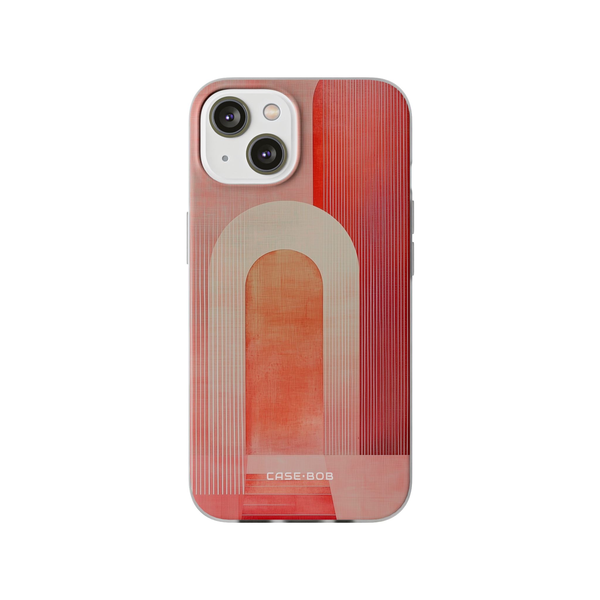 Crimson Arches iPhone 14 Cover - Blød