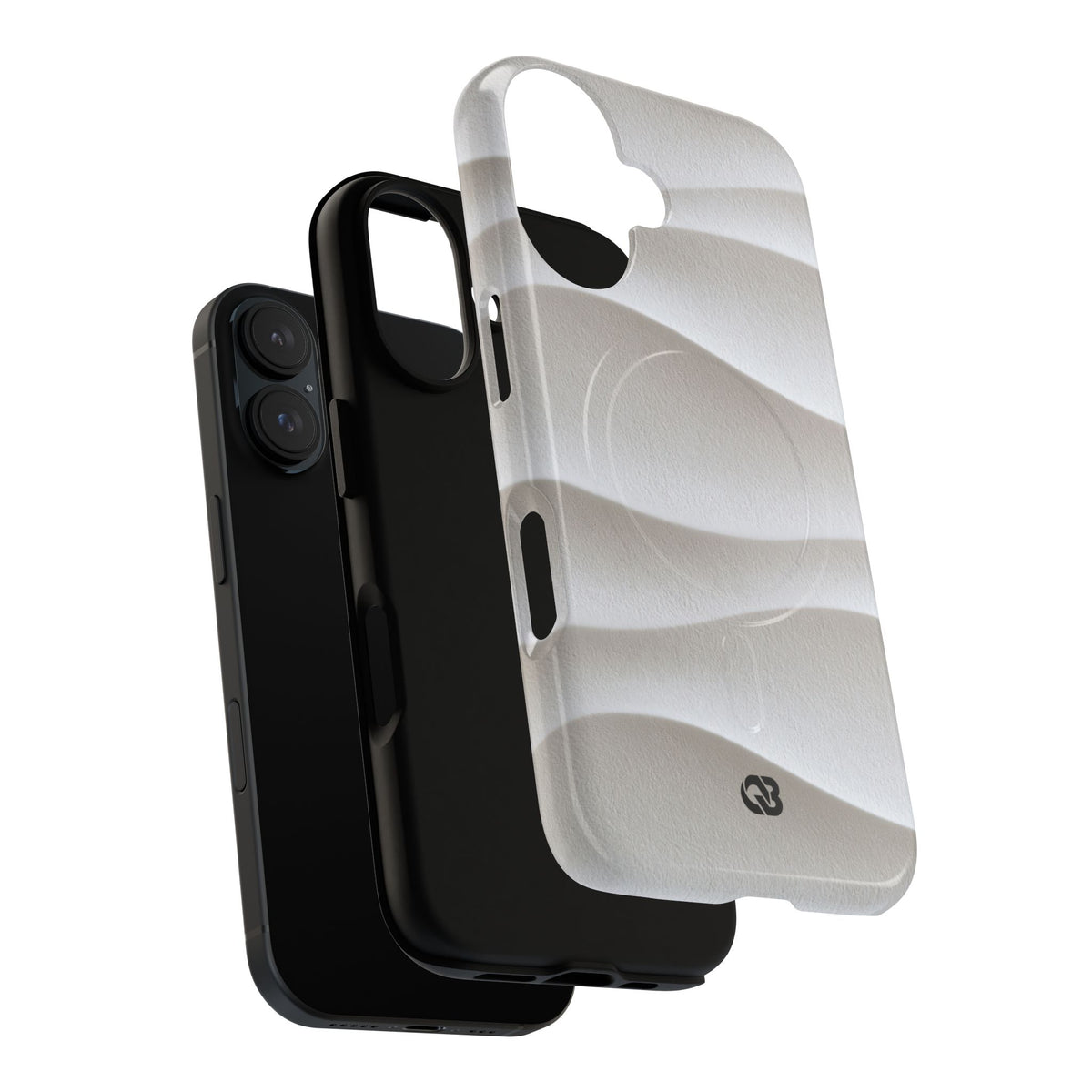 Sculpted Dune Relief · Tough 2.0 Magnetic Phone Case for iPhone · White