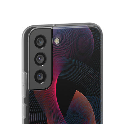 Black Lite Phone Case for Samsung - Cobalt Crimson Flux