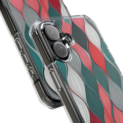 Leaf Cascade Teal iPhone 16 Plus Case - Impact